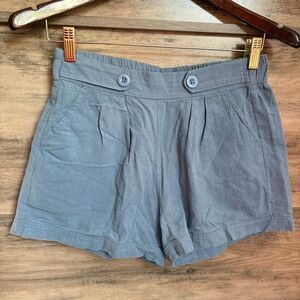 c-mode High Waist Blue Retro Shorts S Preppy Boardwalk Resortwear 40s 50s Beach